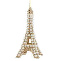 Item 101047 thumbnail Ivory And Gold Eiffel Tower Ornament