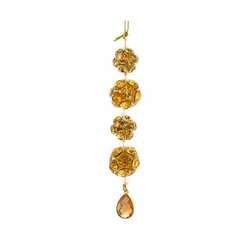 Item 101143 thumbnail Rhinestone Gold Icicle Ornament