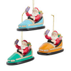 Item 101273 thumbnail Carnival Santa In Bumper Car Ornament