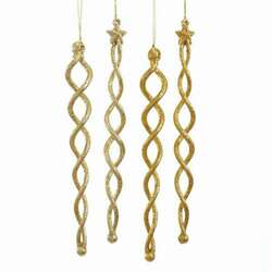 Item 101276 Gold/Platinum Icicle Ornament