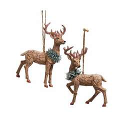 Item 101282 Winter Deer With Wreath Ornament