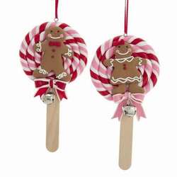 Item 101343 Gingerbread Lollipop Ornament