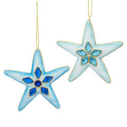 Thumbnail Blue Starfish Gem Ornament