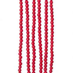 Item 101430 thumbnail 9 Foot Red Wooden Bead Garland