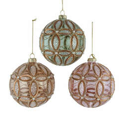 Item 101459 thumbnail Glass Pastel Ball Ornament