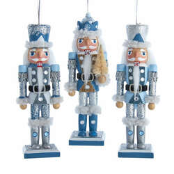 Item 101461 thumbnail Blue Wooden Nutcracker Ornament