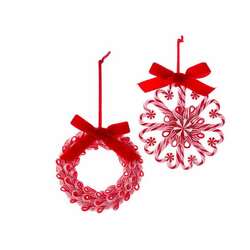 Item 101521 thumbnail Peppermint Wreath Ornament