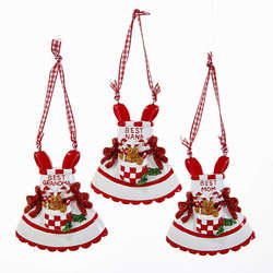 Item 101529 Best Grandma/Nana/Mom Gingerbread Apron Ornament