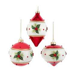 Item 101605 thumbnail Holly Ball/Finial/Onion Ornament