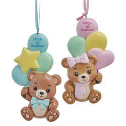 Item 101607 thumbnail Baby's 1st Christmas Boy/Girl Bears Ornament