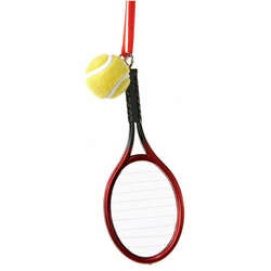 Item 101632 thumbnail Tennis Racket With Ball Ornament