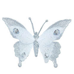 Item 101668 thumbnail Silver Butterfly Clip Ornament
