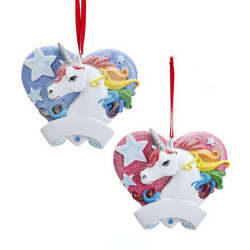 Item 101715 thumbnail Unicorn With Heart Ornament