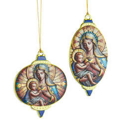 Item 101779 thumbnail Jesus And Virgin Mary Ornament