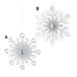 Item 101794 Clear Snowflake Ornament