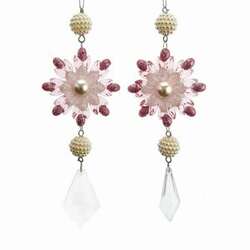 Item 101807 Pink Snowflake Ornament