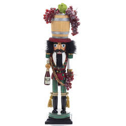 Item 101849 Wine Barrel Hat Nutcracker