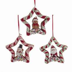 Item 101851 Candy Stripe Star Ornament