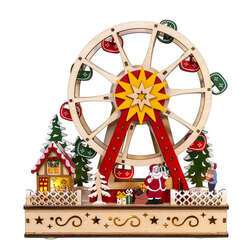 Item 101874 thumbnail LED Ferris Wheel With Santa