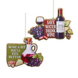 Item 102006 thumbnail Wine With Words Ornament