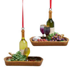 Item 102020 thumbnail Wine With Tray Ornament