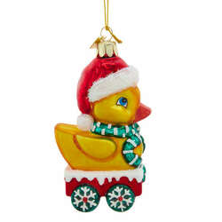 Item 102047 thumbnail Noble Gems Duck With Santa Hat Ornament