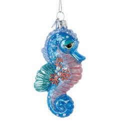 Item 102064 thumbnail Noble Gems Glass Seahorse Ornament