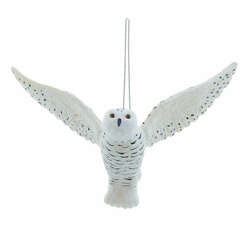 Item 102066 thumbnail Noble Gems Flying Snowy Owl Ornament