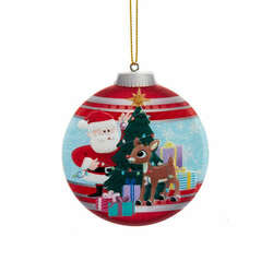 Item 102095 thumbnail Double Sided Rudolph Ornament