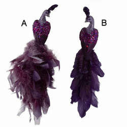 Item 102120 Purple Peacock Clip-On Ornament
