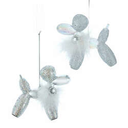 Item 102183 thumbnail Silver Balloon Dog Ornament