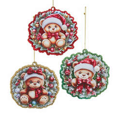 Item 102189 thumbnail Bear In Wreath Ornament