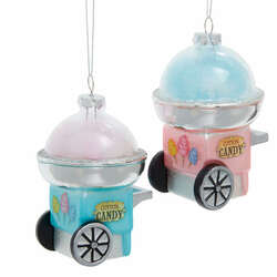Item 102212 thumbnail Glass Pink Blue Cotton Candy Ornament