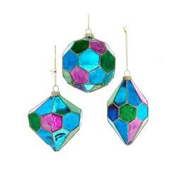 Item 102216 thumbnail Glass Peacock Colored Ornament