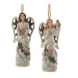 Item 102292 Birch Berry Angel Ornament