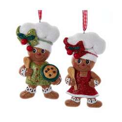 Item 102320 thumbnail Gingerbread Boy/Girl With Spoon Ornament