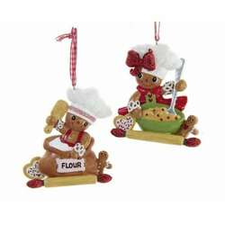 Item 102329 Gingerbread Baker Flour/Bowl Ornament