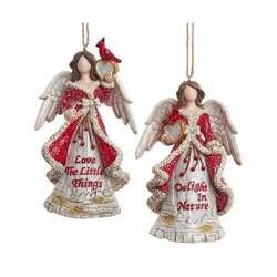 Item 102408 Birch Berry Faceless Angel Ornament