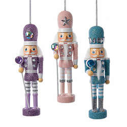 Item 102494 Hollywood Pastel Nutcracker With Stone Ornament