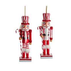 Item 102640 Peppermint Nutcracker Ornament