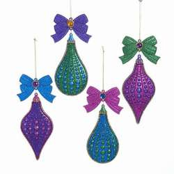 Item 102652 Peacock Finial/Drop Ornament