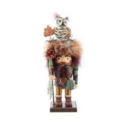 Item 102705 Hollywood Owl Hat Woodsman Nutcracker