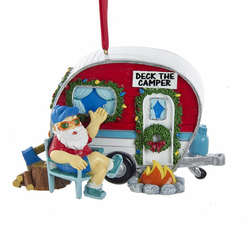 Item 102819 thumbnail Santa With Vintage Camper Ornament