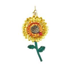 Item 103032 thumbnail Glass Sunflower Ornament