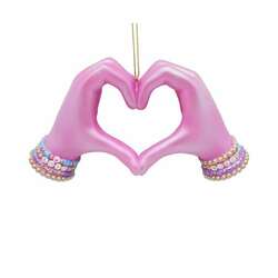Item 103033 thumbnail Pink Heart In Hands Ornament