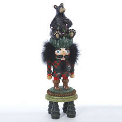 Item 103053 Black Bear Hat Nutcracker