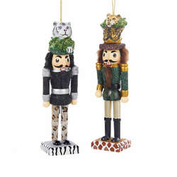 Item 103093 Tiger/Leopard Hat Nutcracker Ornament