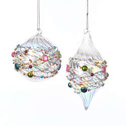 Item 103226 thumbnail Beaded Ball/Finial Ornament