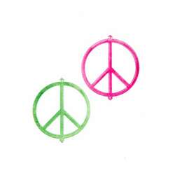 Item 103227 thumbnail Glow In The Dark Peace Symbol Ornament