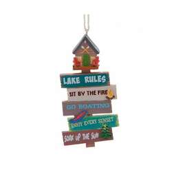 Item 103279 thumbnail Lake Sign Ornament